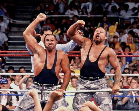 Wrestlers The Bushwhackers Glossy Keychain Wwf Luke Williams And Butch Miller 2