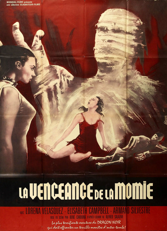 Wrestling Women Vs Aztec Mummy 01 Movie Magnet