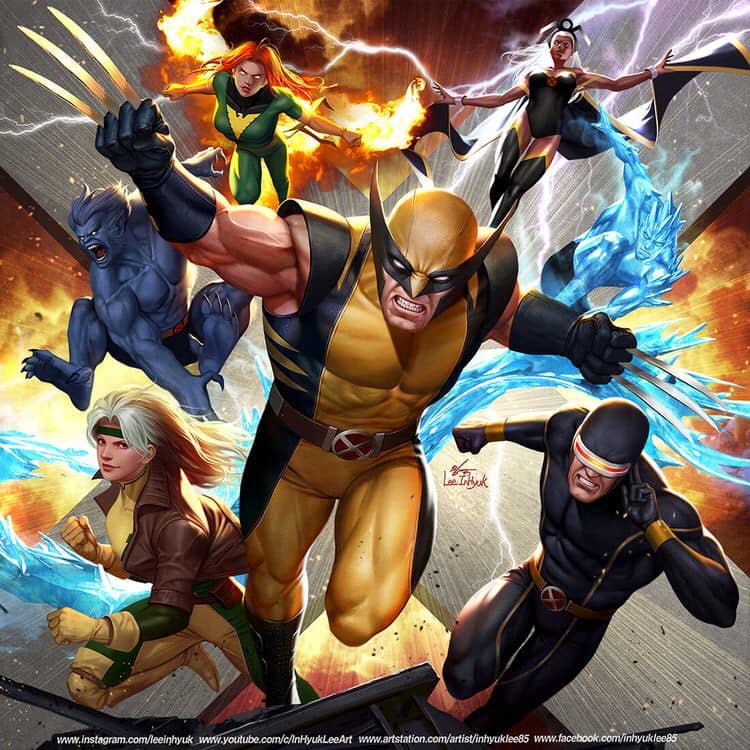 X Men Action Illustration Jigsaw Puzzle
