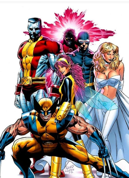 X Men Character Group Portrait Keychain