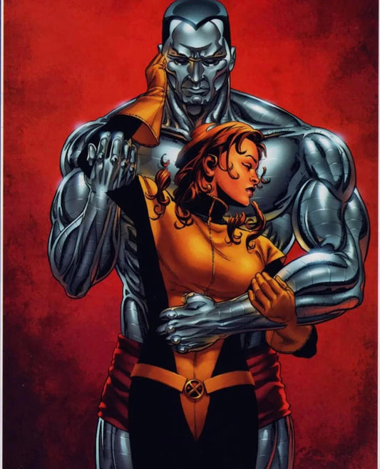 X Men Colossus And Rogue Embrace Keychain