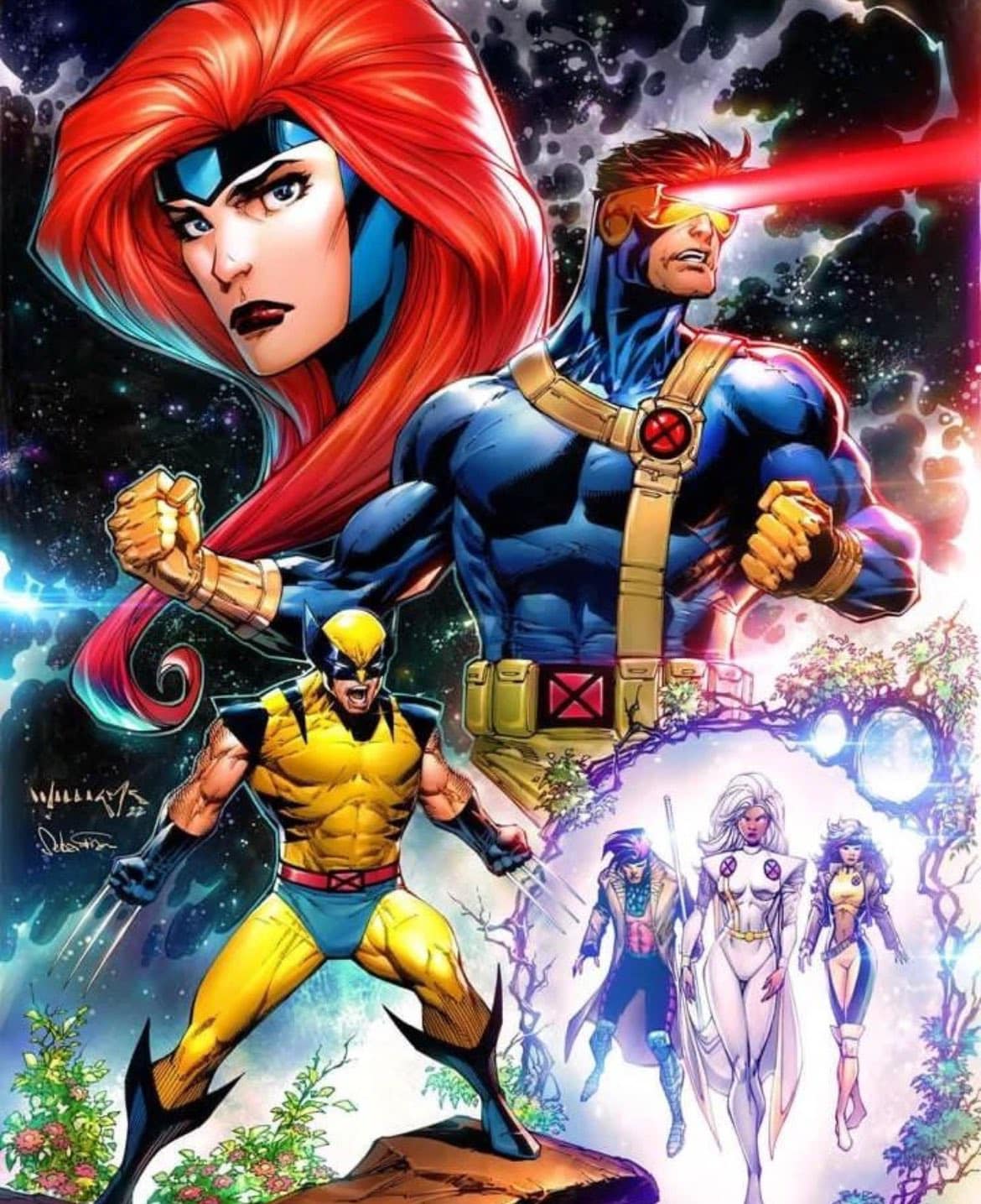 X Men Comic Characters Action Print Poster
