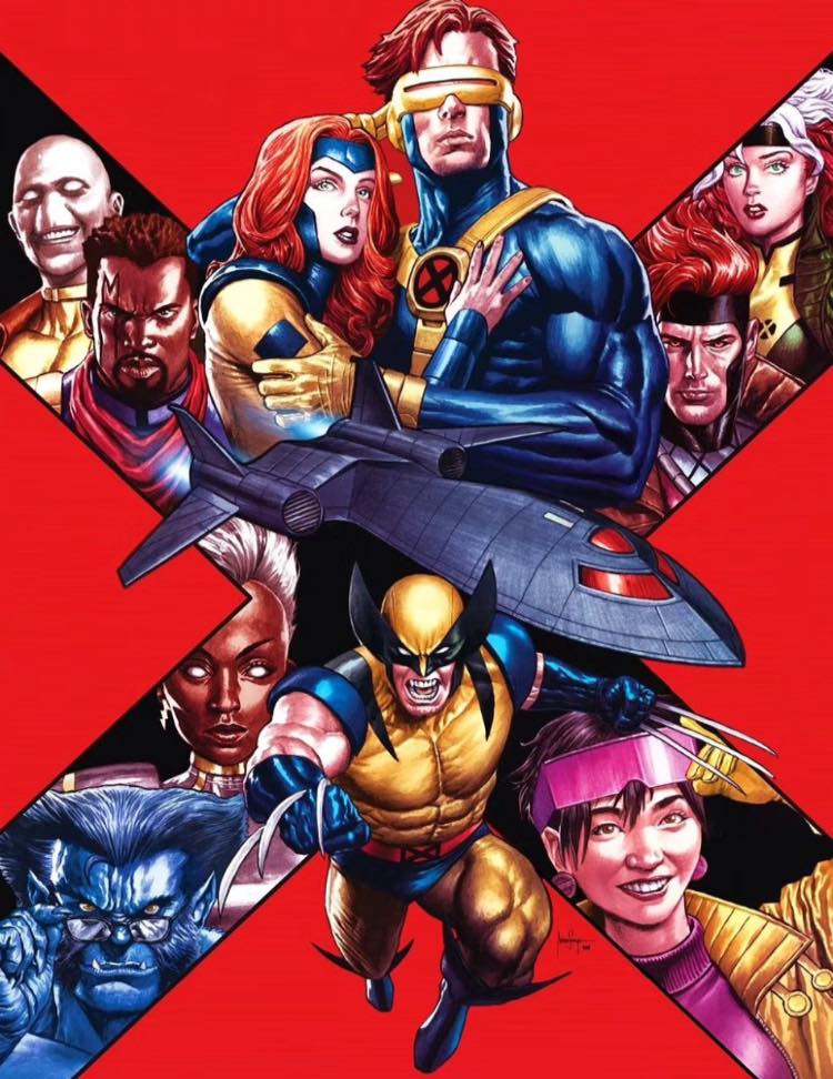 X Men Comic Characters Artwork Print Poster