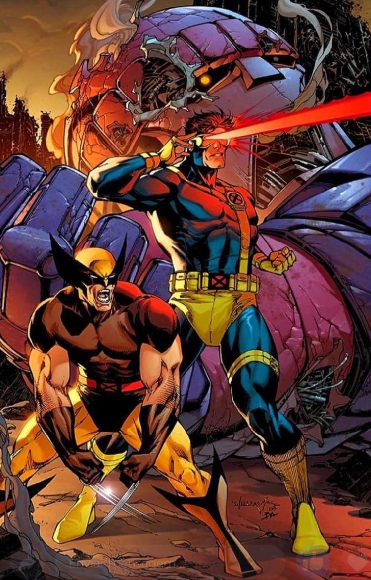 X Men Confrontation Battle Scene Magnet