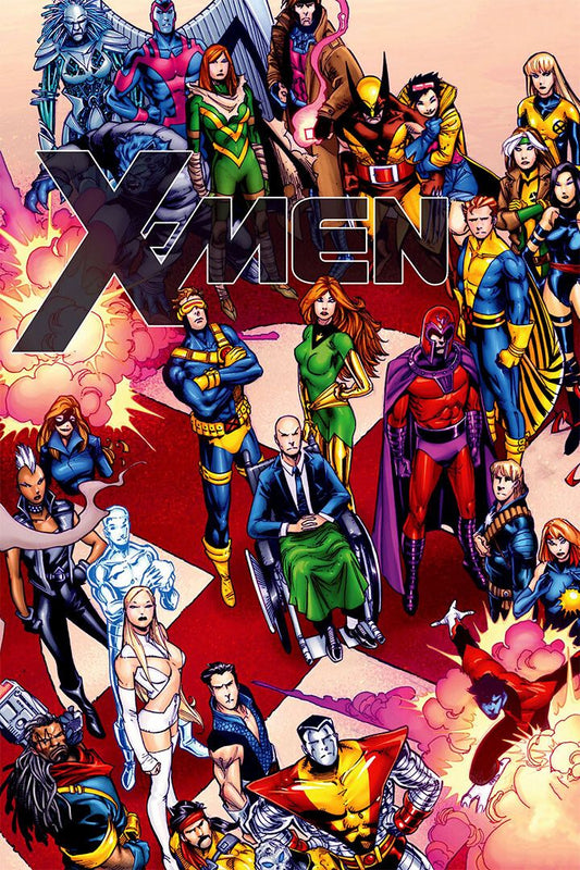 X Men Heroes Collage Movie Comic Print Jigsaw Puzzle