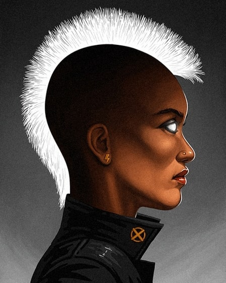 X Mohawk Profile 139 Keychain