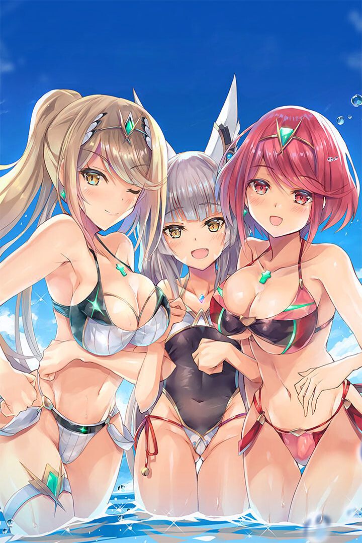 Xenoblade Anime Painting Mythra Nia Pyra Print Wall Home Decor Poster