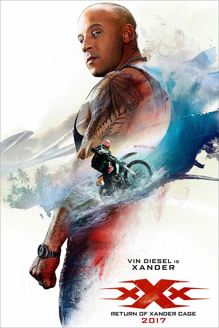 Xxx Movie Vin Diesel Action Print Painting Keychain