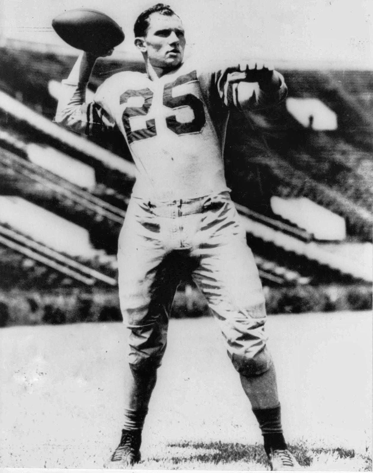 Y.A. Tittle Photo Baltimore Colts Picture Nfl Football With Ball