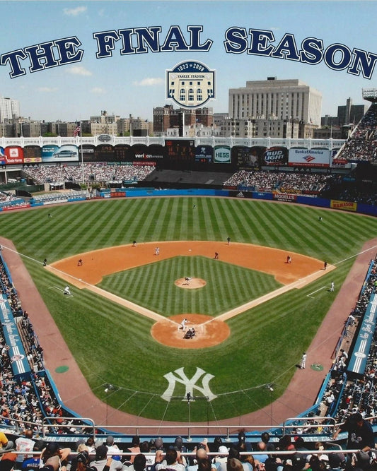 Yankee Stadium Final Season Photo Baseball Picture New York Yankees Ny 2008