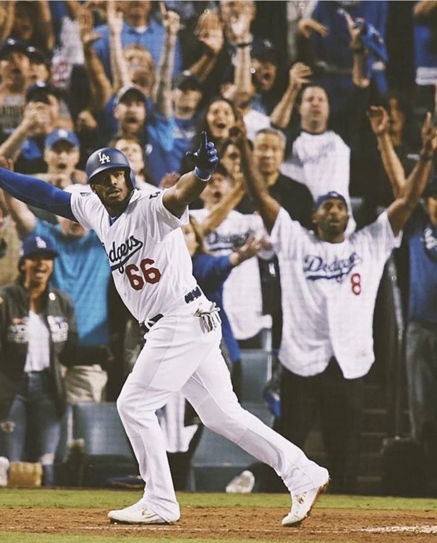 Yasiel Puig & Kobe Bryant Photo Los Angeles Dodgers La Baseball Picture Mlb