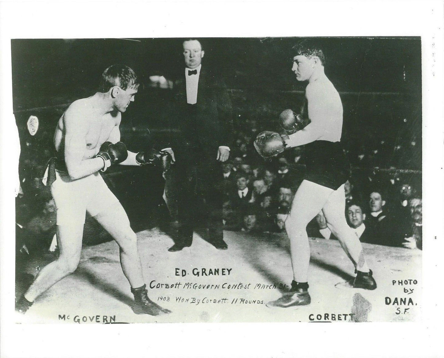 Young Corbett Vs Terry Mcgovern Photo Boxing Picture 300 Piece Jigsaw Puzzle