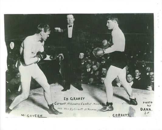 Young Corbett Vs Terry Mcgovern Keychain Boxing Picture