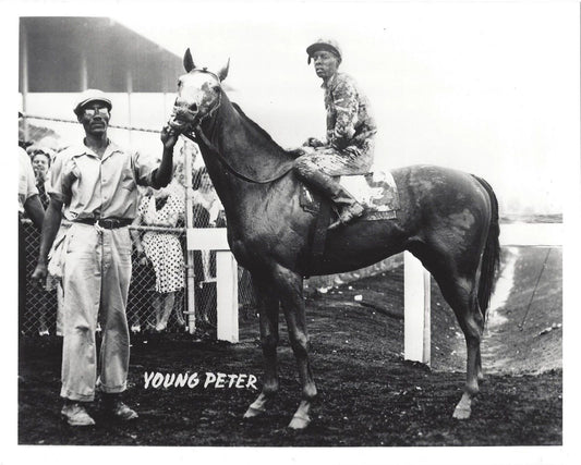 Young Peter Magnet Horse Racing Picture Jockey