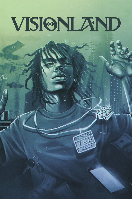 Ybn Nahmir Songwriter Visionland Music Album Wall Art Home Decor Poster