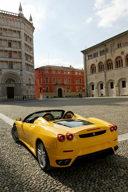 Yellow Sport Automobile Ferrari Land Vehicle Wall Home Decor Jigsaw Puzzle