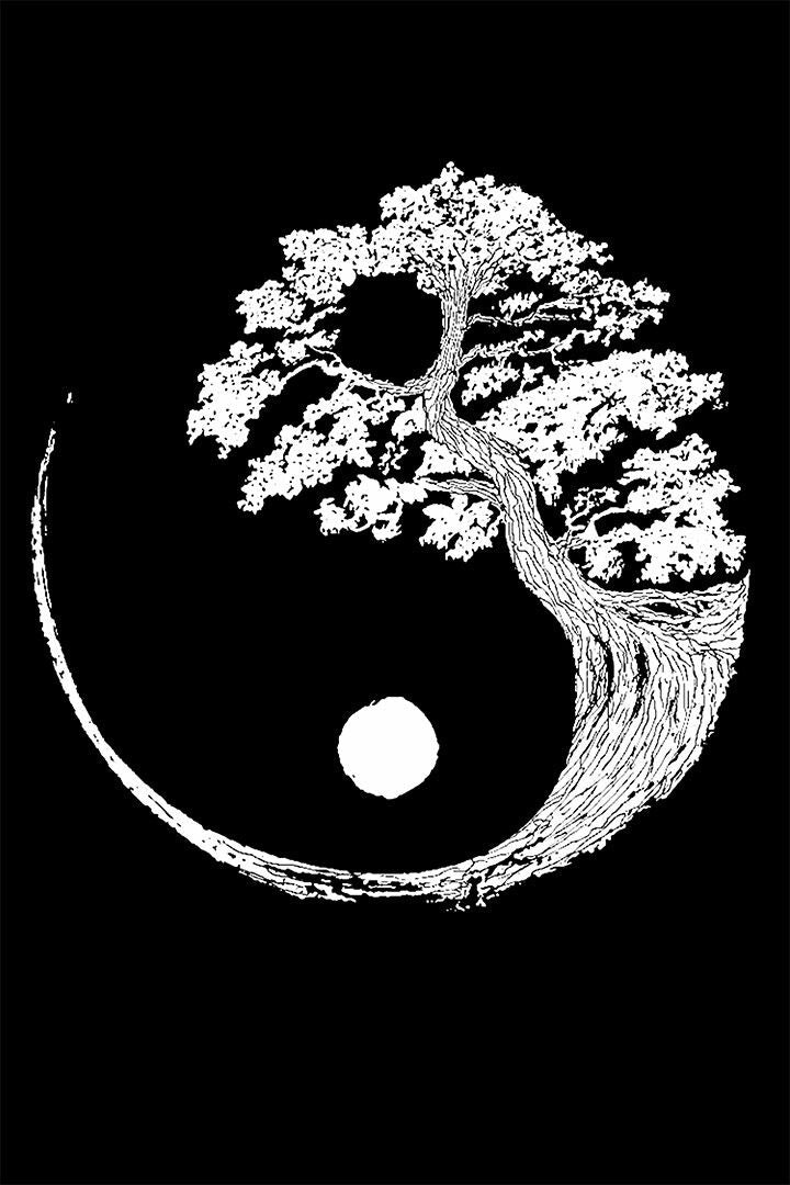 Yin Yang In Color Psychedelic Symbol Painting Keychain
