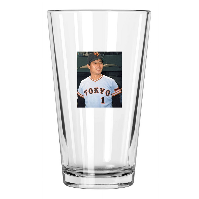 Yomiuri Giants Manager Sadaharu Oh Japanese Baseball Pint Beer Drinking Glass