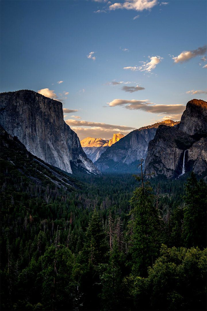 Yosemite Valley National Park In Evening Light Wall Home Decor Poster