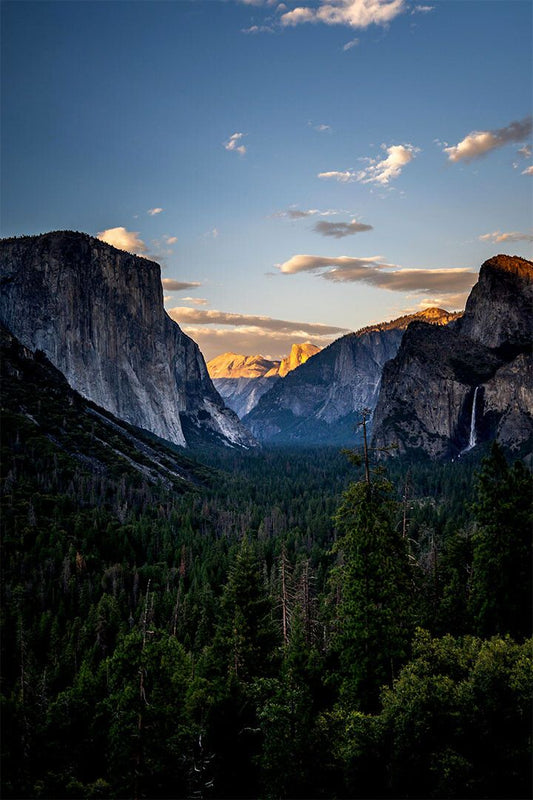 Yosemite Valley National Park In Evening Light Wall Home Decor Poster