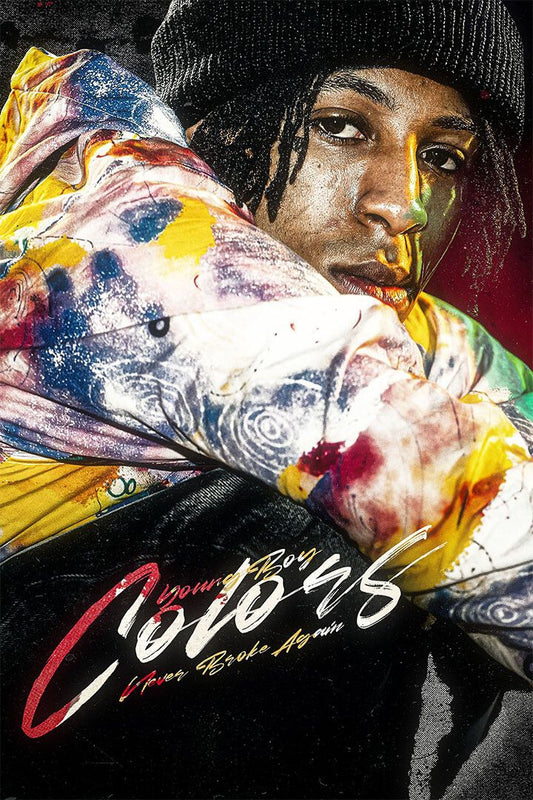Youngboy Never Broke Again Colors Painting Wall Art Home Decor Poster