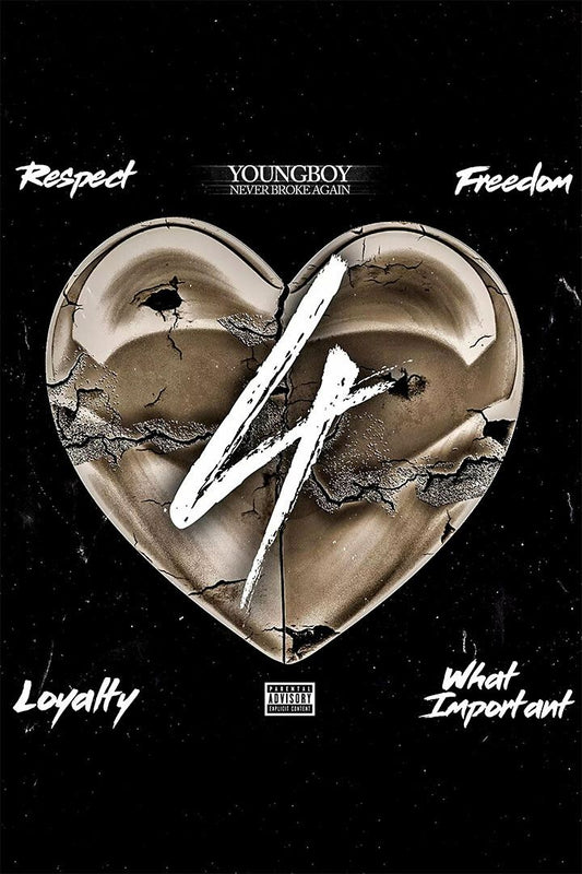 Young Boy Respect Freedom Rap Artist Music 2020 Wall Art Home Poster