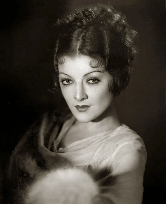 Young Hollywood Star Myrna Loy Classic Retro Actress Portrait Picture Keychain