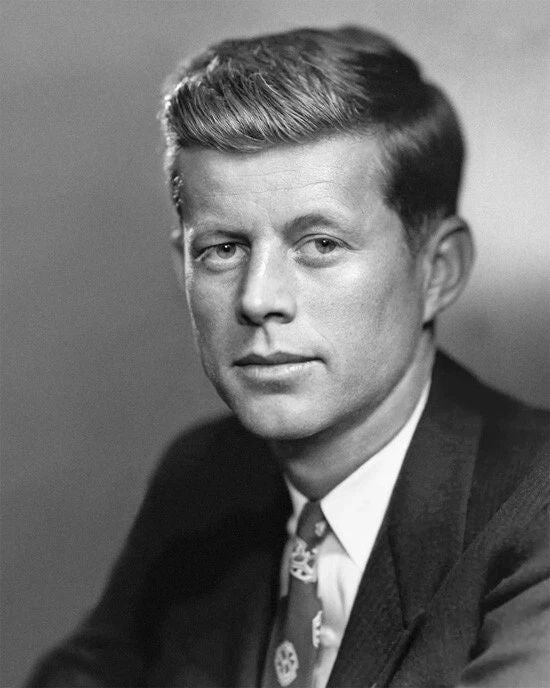 Young John F Kennedy Glossy Magnet Jfk Print Politics Magnet Portrait