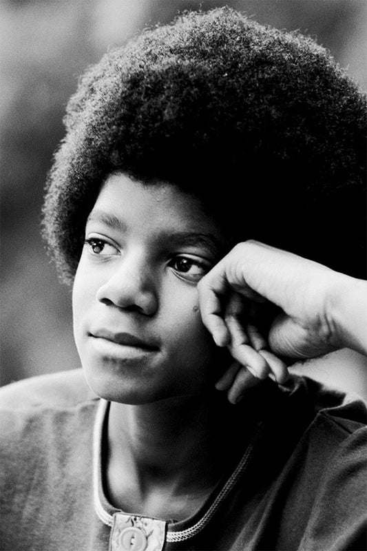 Young Michael Jackson Singer Dancer Print Jigsaw Puzzle