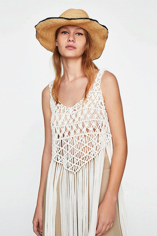 Young Models Wearing Macrame Clothing Fashion Print Wall Art Home Poster