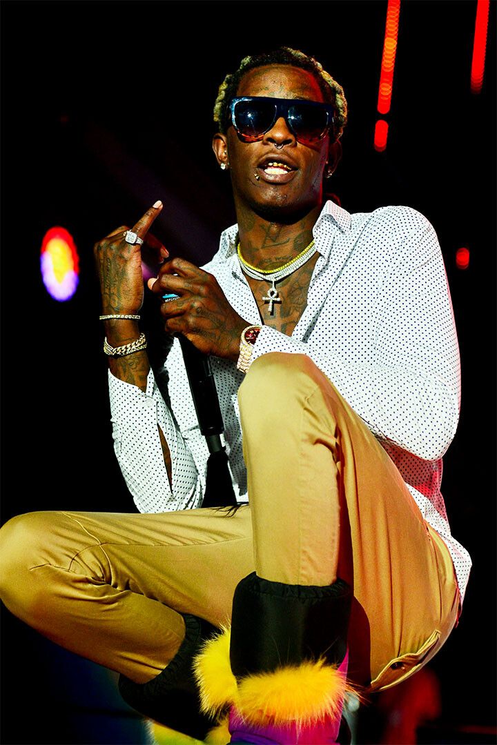 Young Thug American Hip Hop Music Star Singer Fashion Keychain