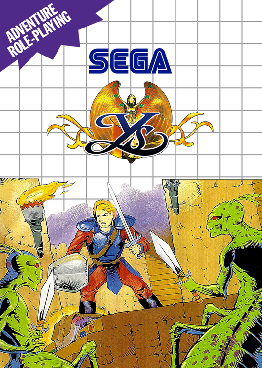 Ys Vanished Omens Sega Master System Print Poster