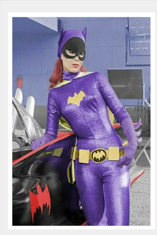 Yvonne Craig Batgirl & Batmobile From Classic Batman Tv Show Keychain Keychain