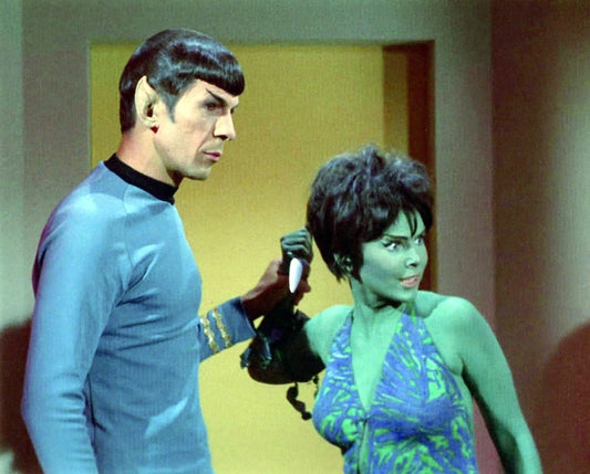 Yvonne Craig & Leonard Nimoy Mr. Spock & Marta Star Trek Tv Show Keychain 8 X 10