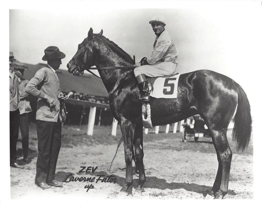 Zev Magnet Horse Racing Picture Jockey Laverne Fator