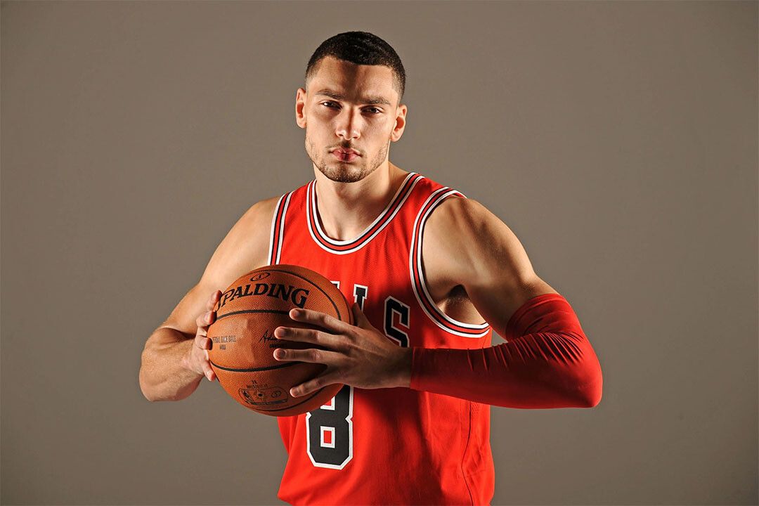 Zach Lavine American Basketballer Chicago Bulls Team Wall Decor Keychain