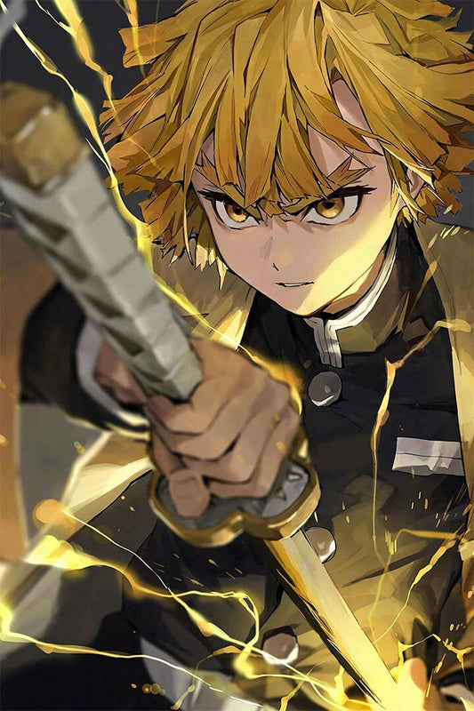 Zenitsu Demon Slayer Anime Action Adventure Jigsaw Puzzle