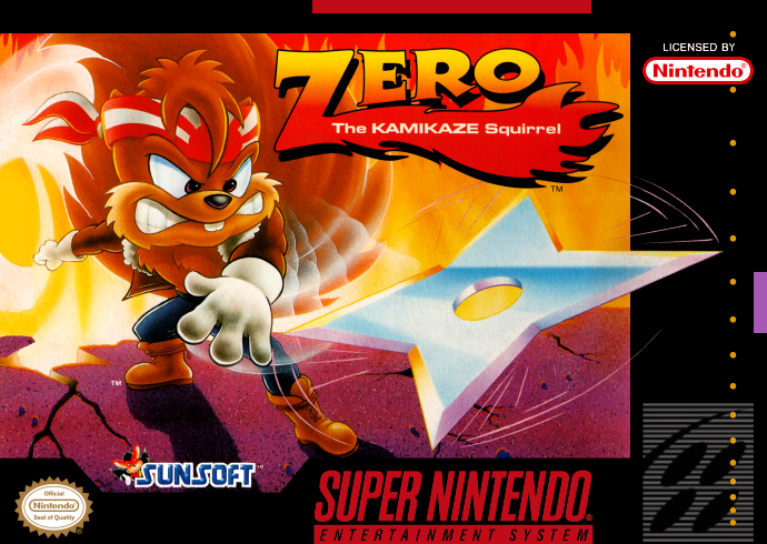 Zero The Kamikaze Squirrel (Usa) Snes Keychain