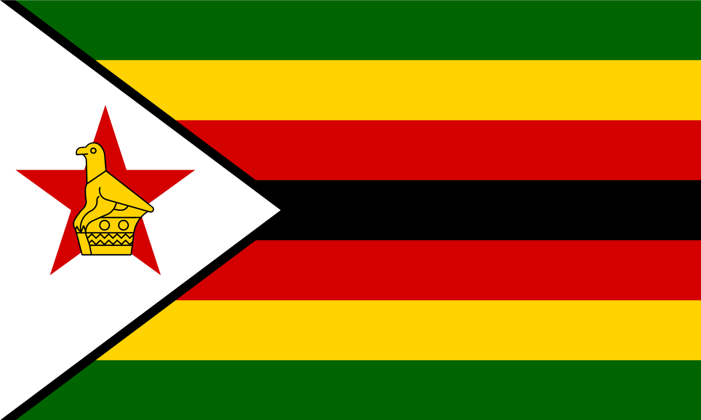 Zimbabwe Flag Keychain