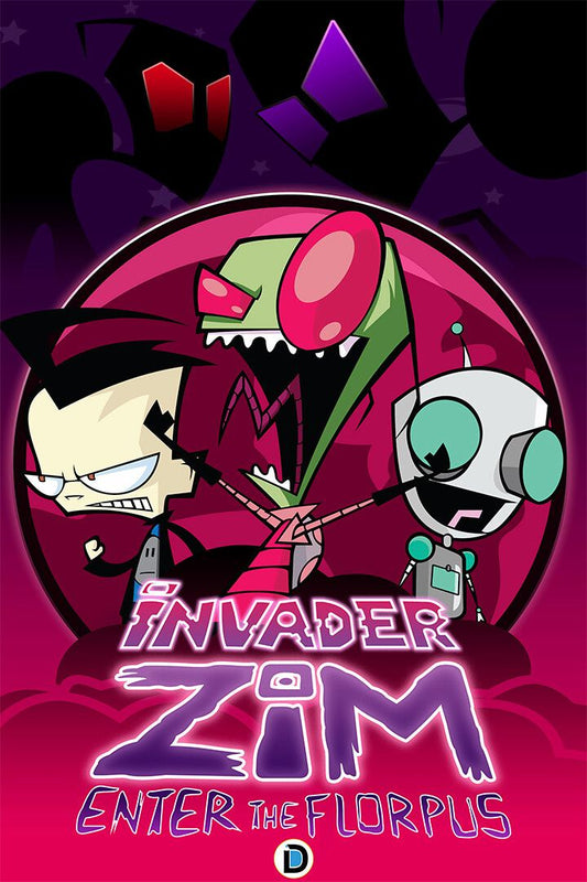 Zims House Invader Zim Dark Comedy Series Art Print Decor Poster