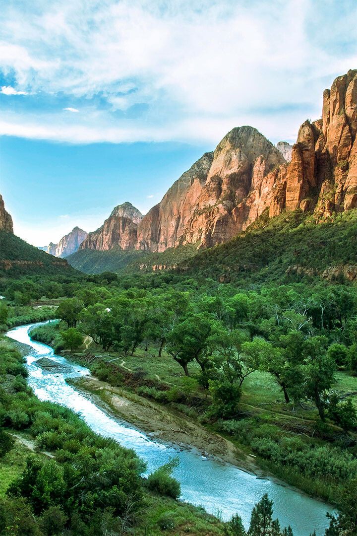 Zion National Park Overlooking Rockville Utah Keychain