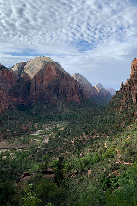 Zion National Park Overlooking The Town Of Rockville Utah Wall Poster