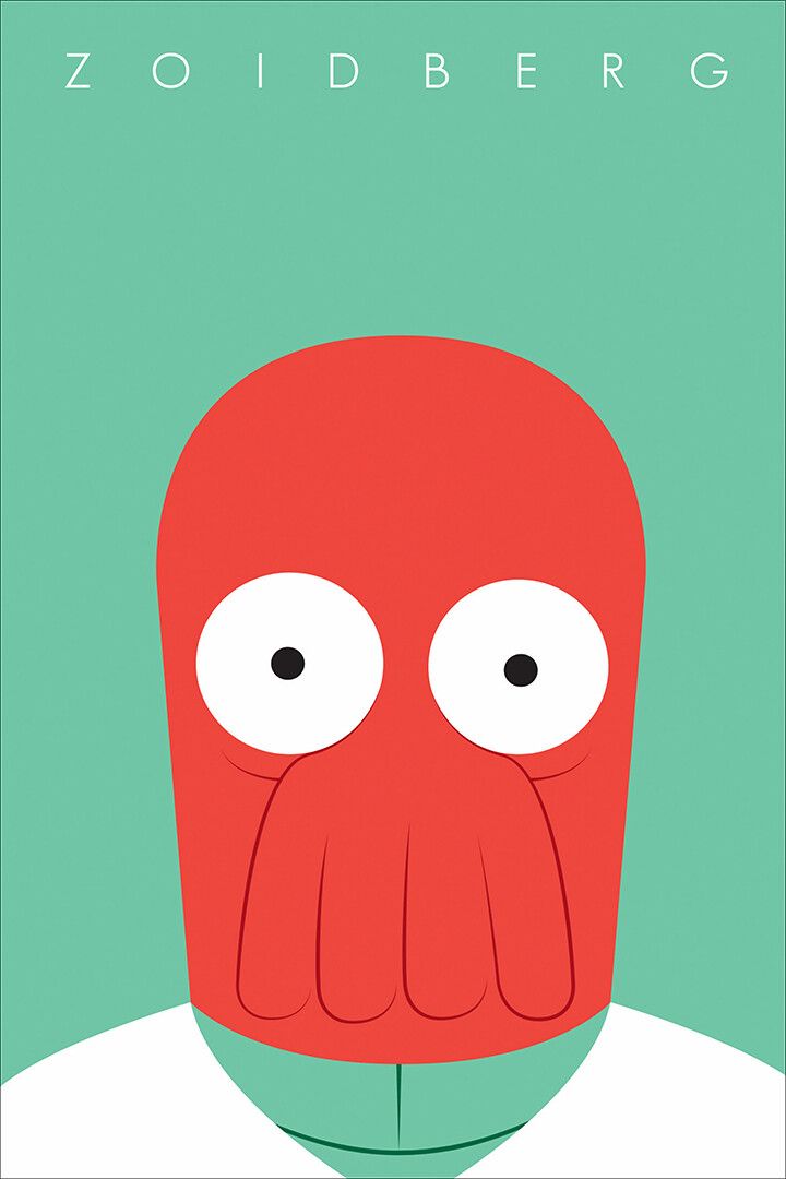 Zoidberg Futurama Animated Comedy Art Print Decor Keychain