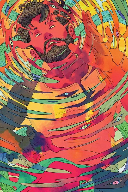 Zonk Psychedelic Visual Fluctuation Painting Print Jigsaw Puzzle