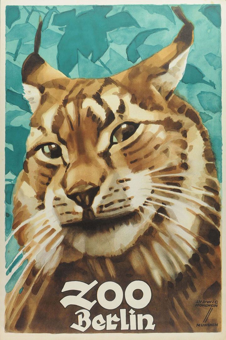 Zoo Berlin 1920S Vintage Cat Advertising Wild Animal Jigsaw Puzzle