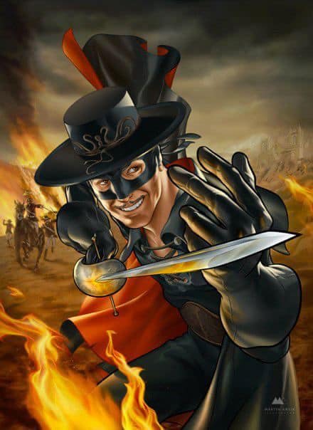 Zorro Action Scene Magnet